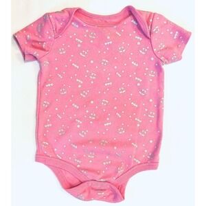 DC Batman / Batgirl pink one piece bodysuit with snap closure- size 24 months